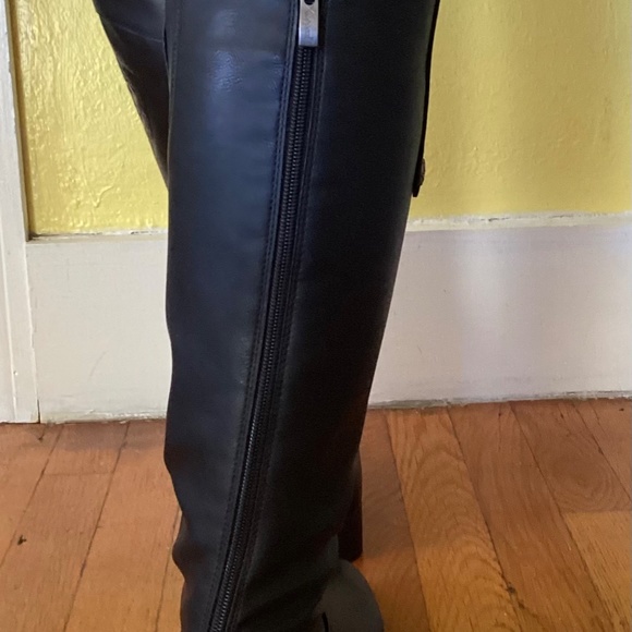 Xappeal women’s Emery knee high faux leather black riding boots US 6.5 - Picture 15 of 16